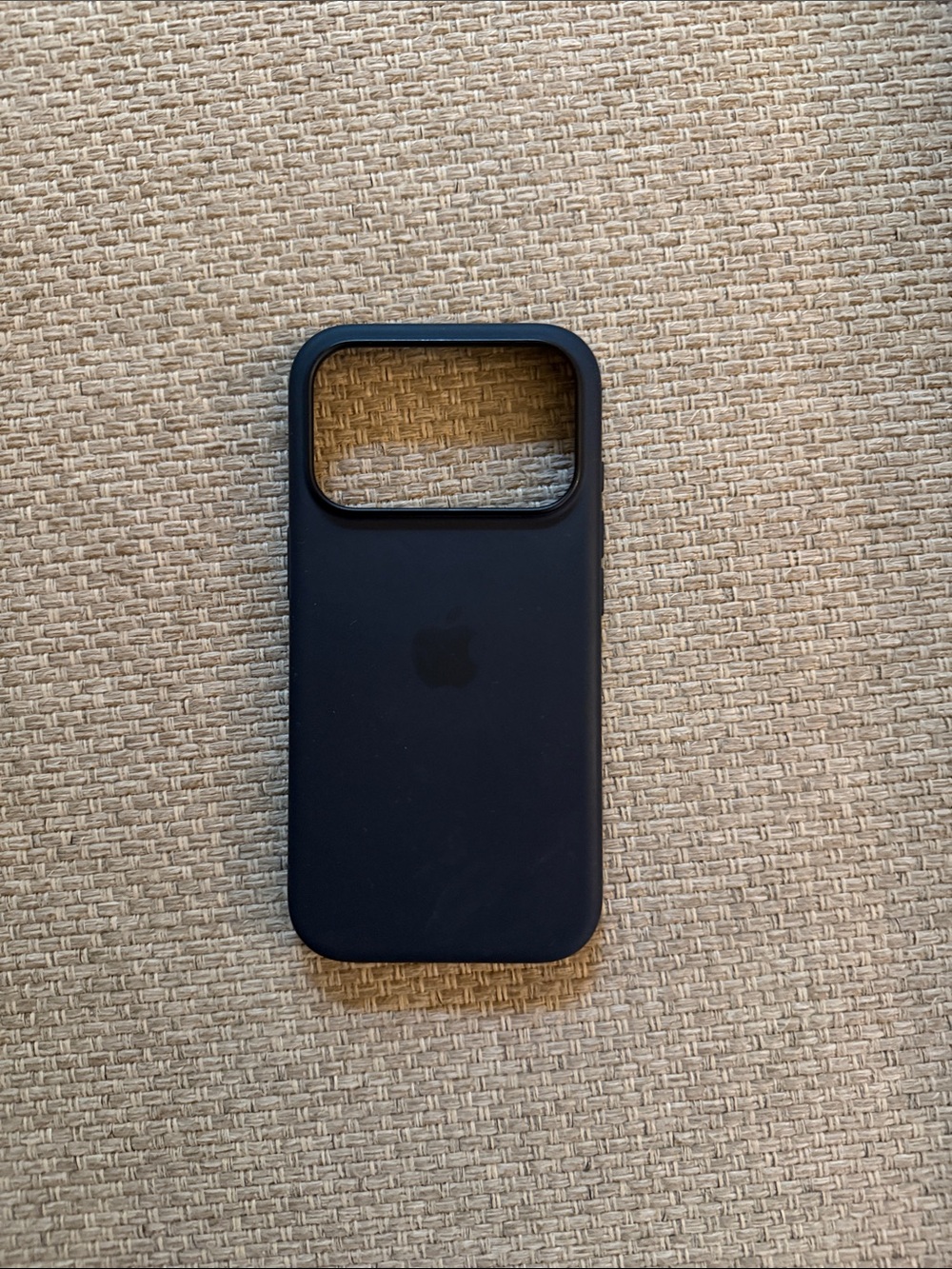 Apple Black Silicone iPhone Camera Cutout Case